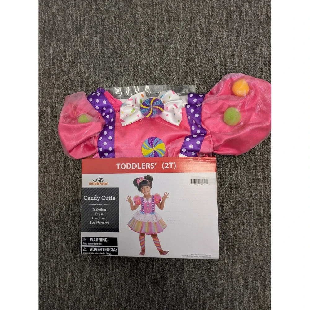 Celebrate Candy Cutie Toddler Girls Halloween Costume‎ Dress 2T